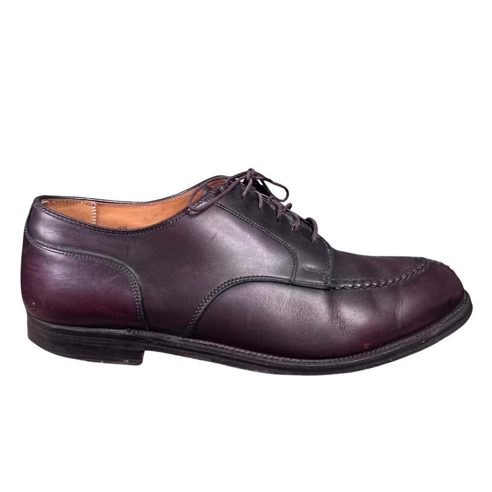 Alden Men’s 964 Burgundy Calfskin Norwegian Split Toe Derby Size 9.5 B/D